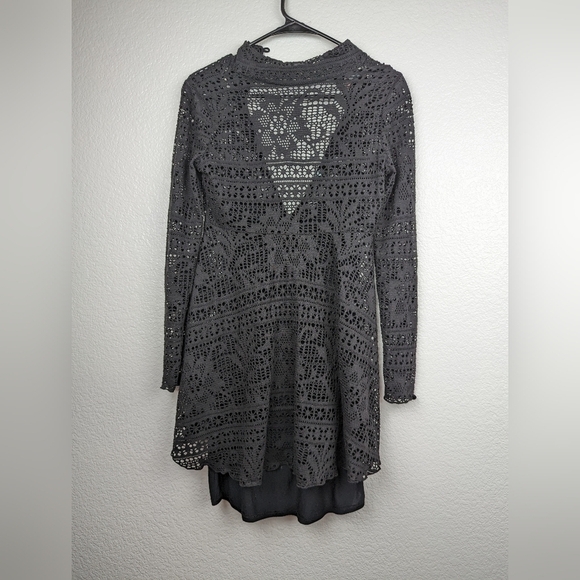 Free People Beach Black Lace Coverup Dress - Picture 1 of 3